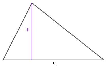 Площадь треугольника через основание и высоту