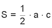 Площадь прямоугольного треугольника - форммула